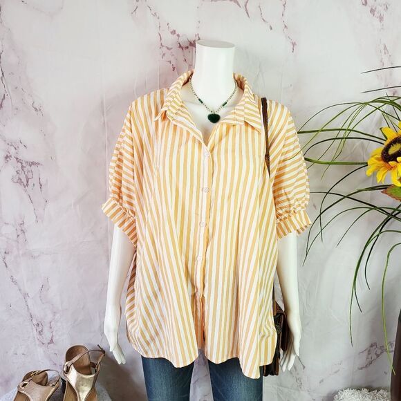 Talulah Cotton Poplin Stripe Shirt - Picture 2 of 6